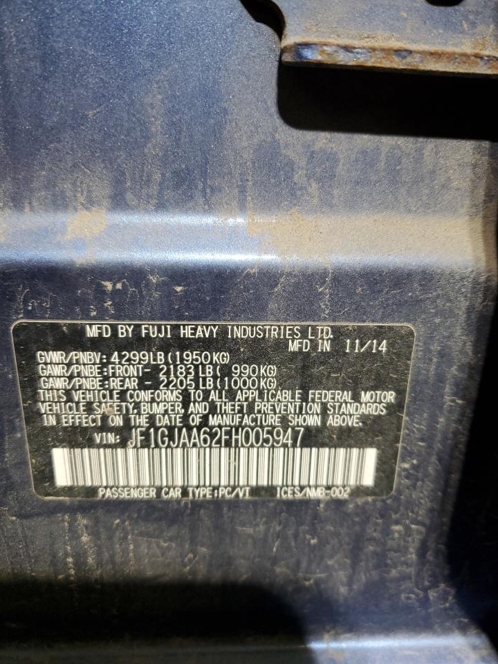 2015 SUBARU IMPREZA