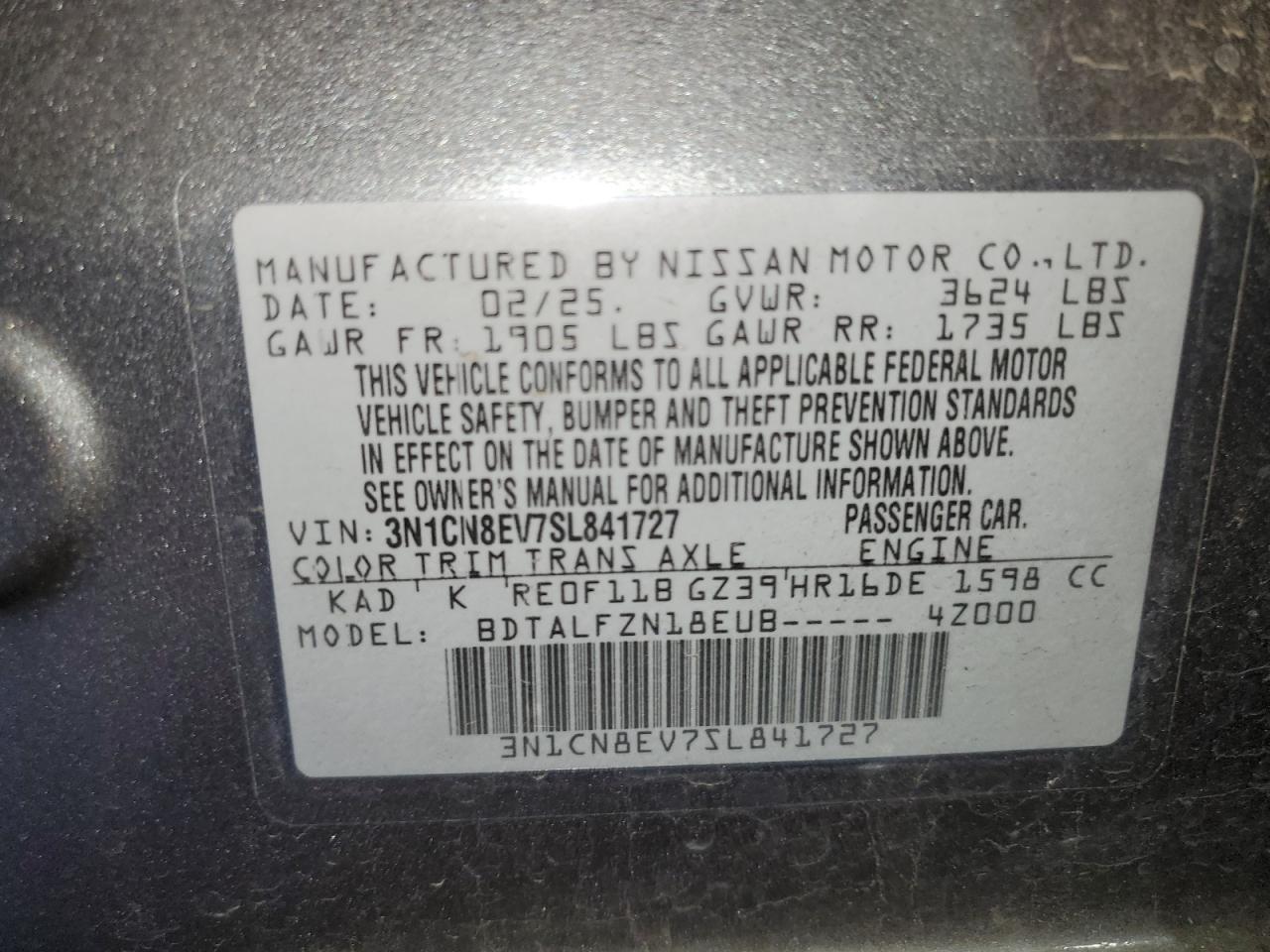 2025 NISSAN VERSA