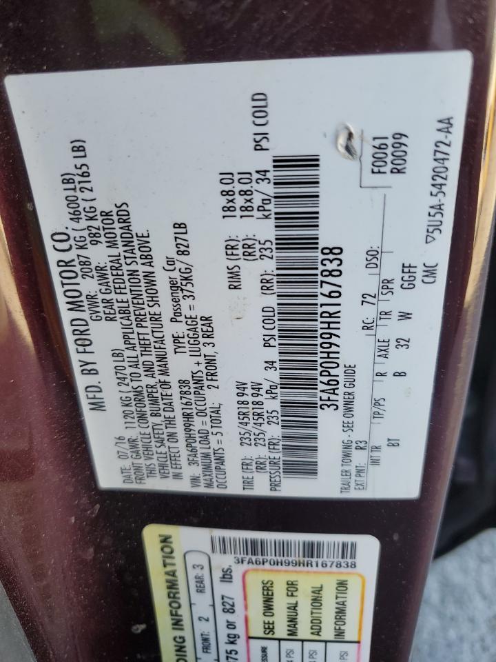 2017 FORD FUSION
