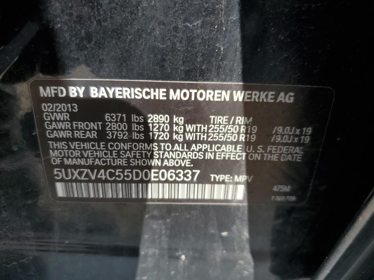 2013 BMW X5