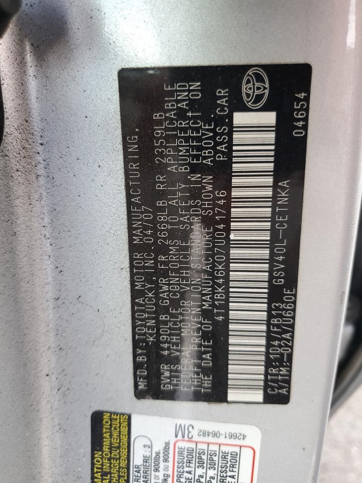 2007 TOYOTA CAMRY