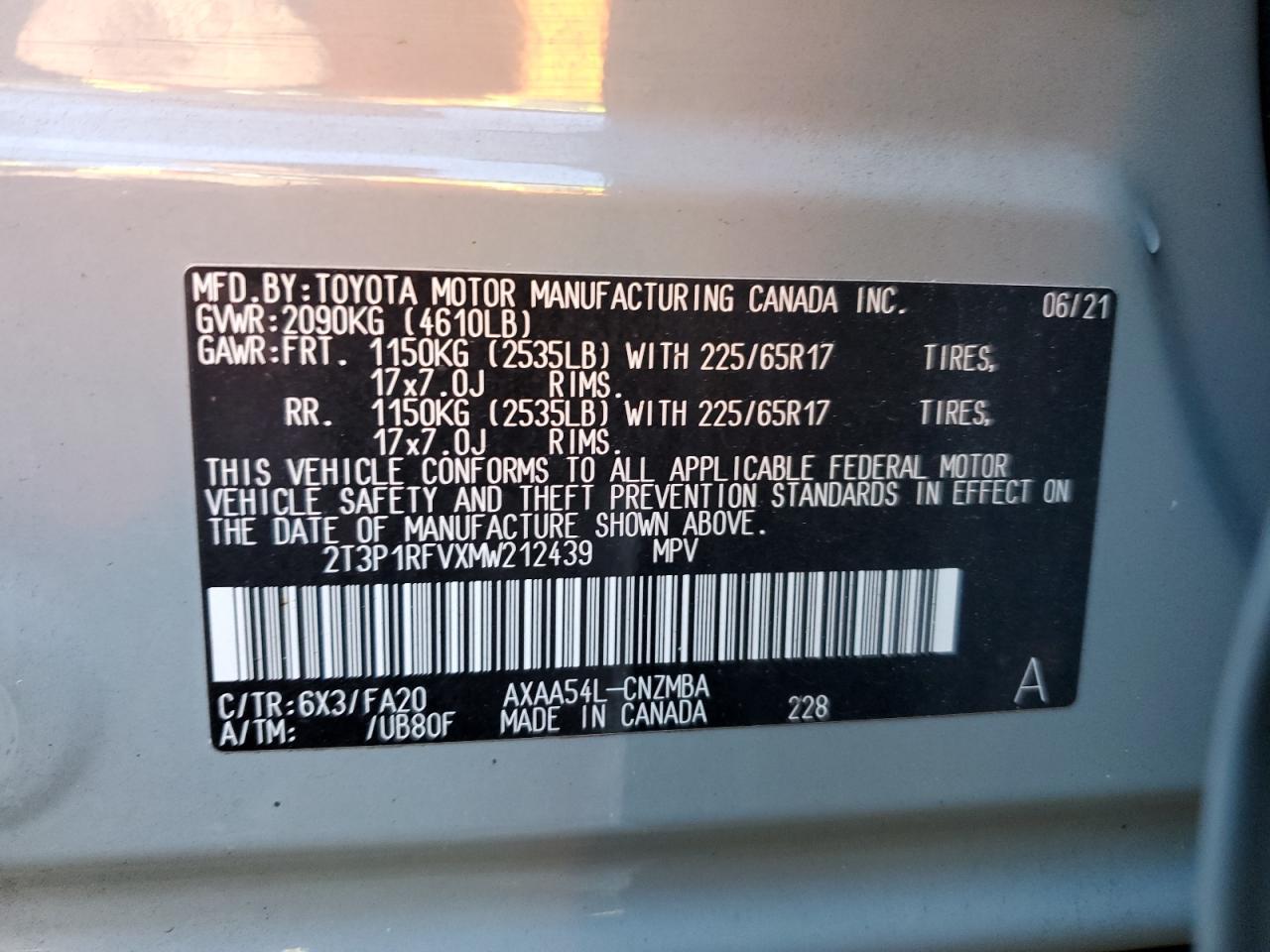 2021 TOYOTA RAV4