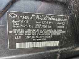 2011 HYUNDAI SONATA