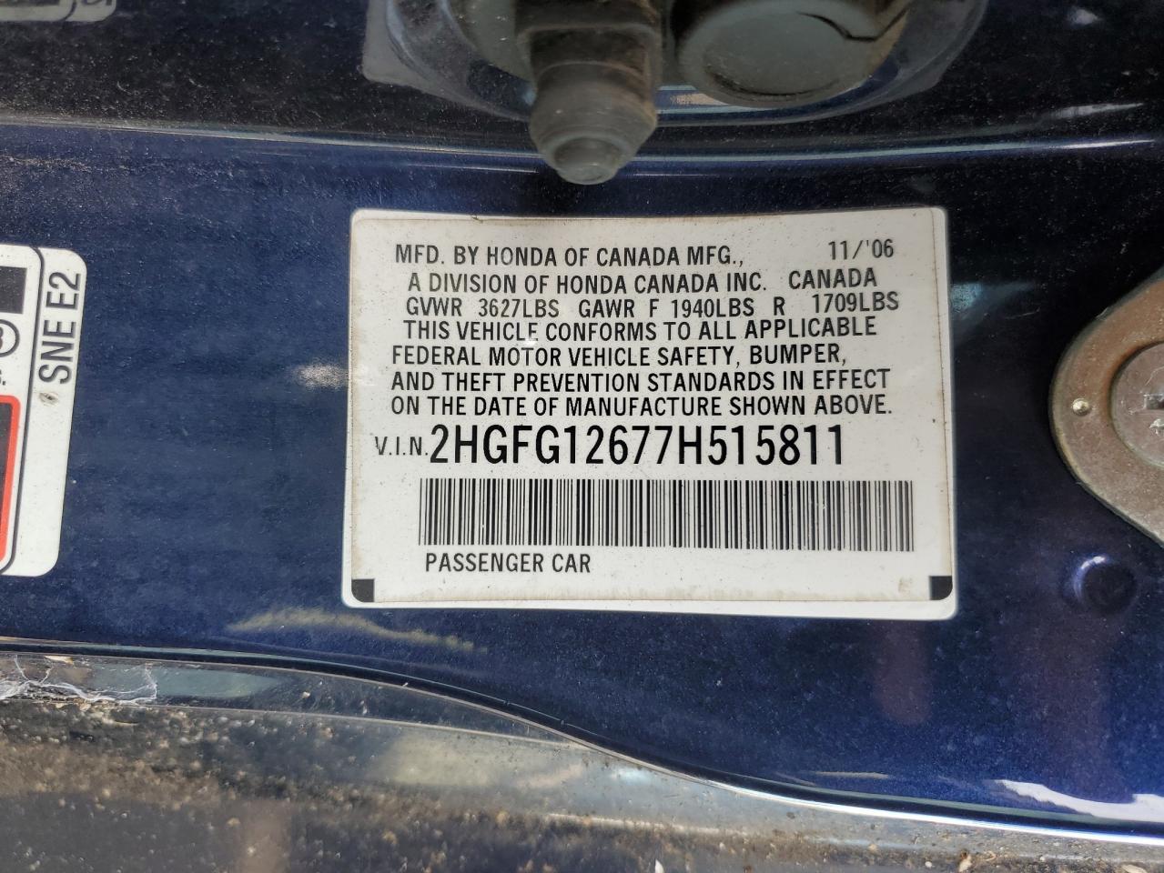 2007 HONDA CIVIC