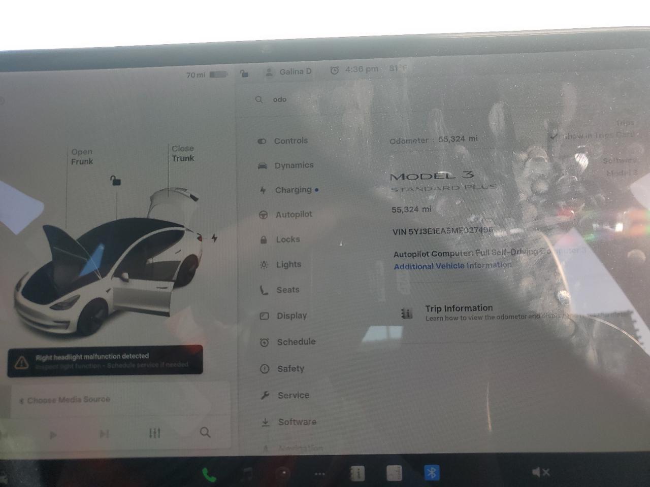 2021 TESLA MODEL 3