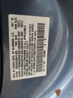 2010 HONDA ODYSSEY