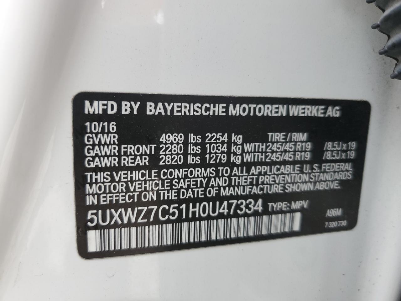 2017 BMW X3