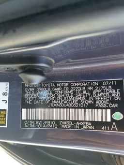 2011 TOYOTA PRIUS