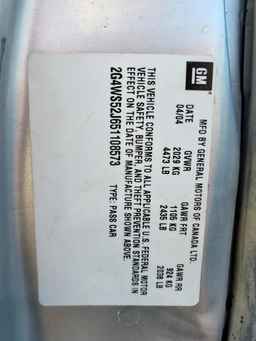 2005 BUICK Century