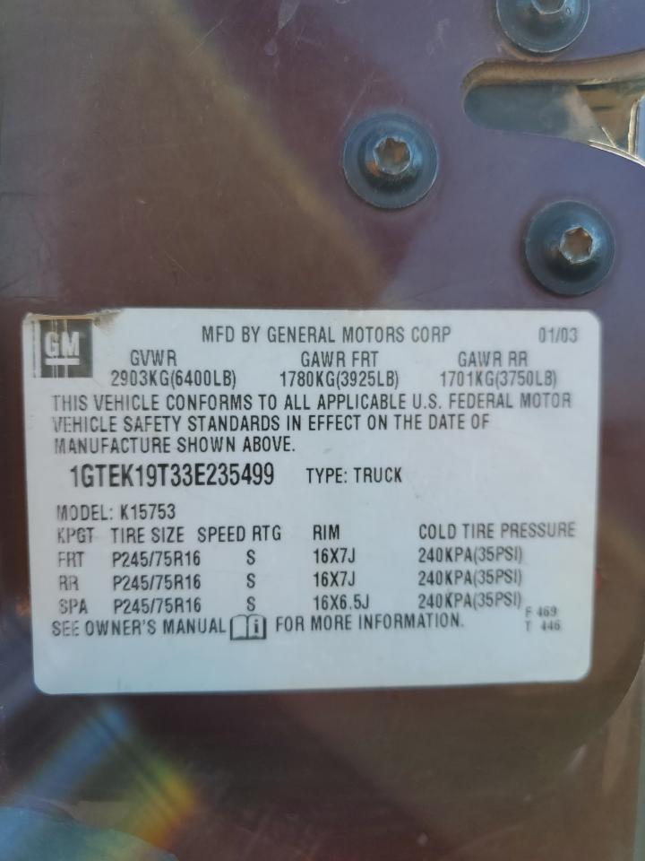 2003 GMC SIERRA 1500