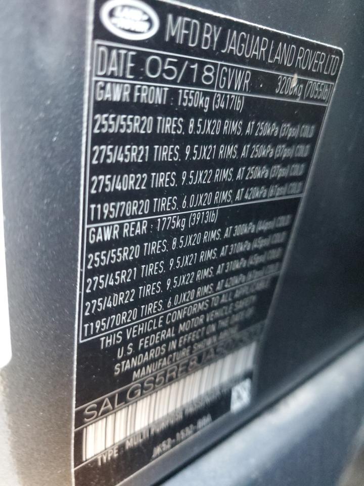 2018 LAND ROVER RANGE ROVER