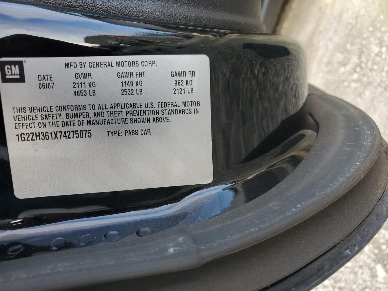 2007 PONTIAC G6