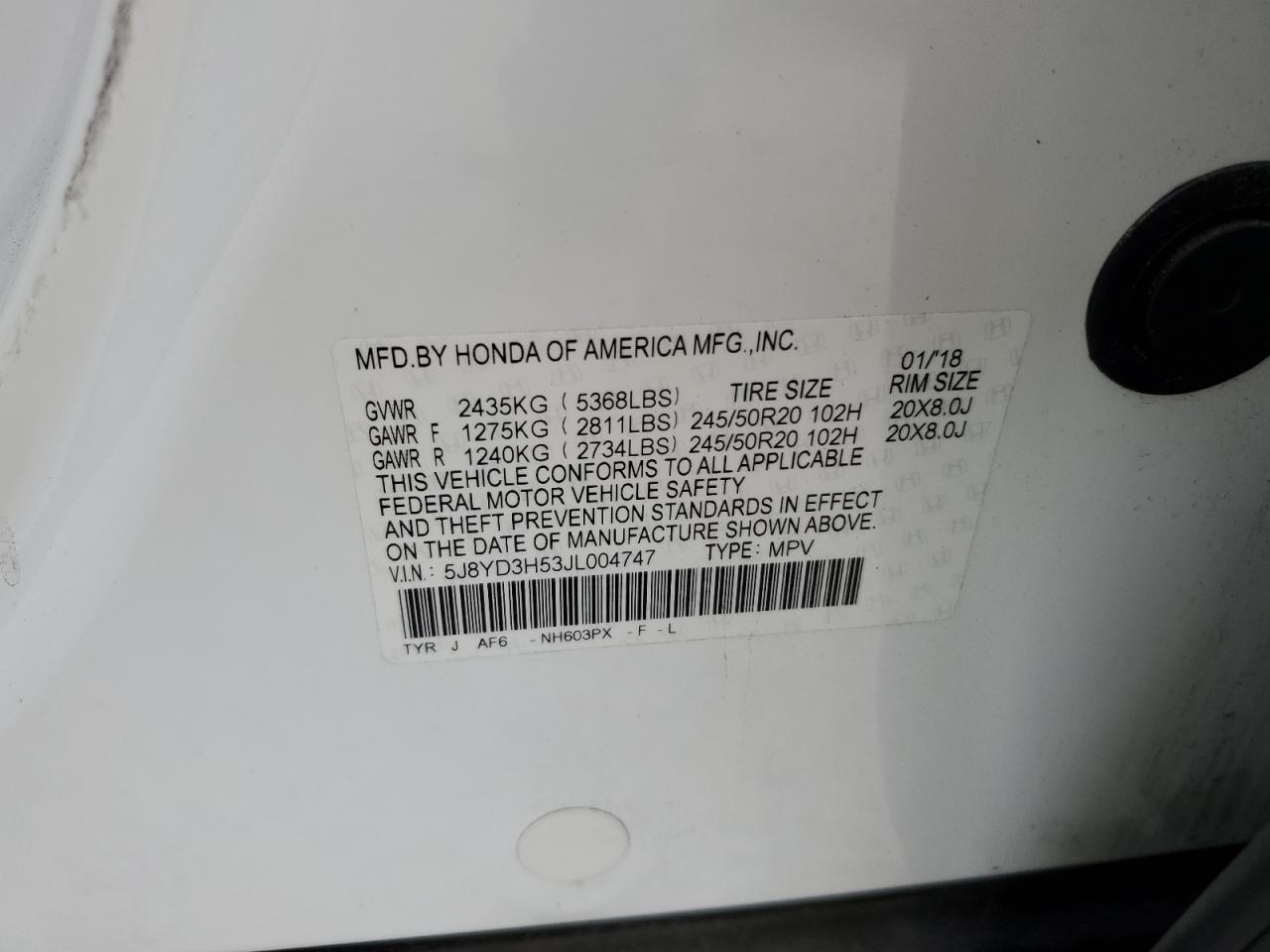 2018 ACURA MDX