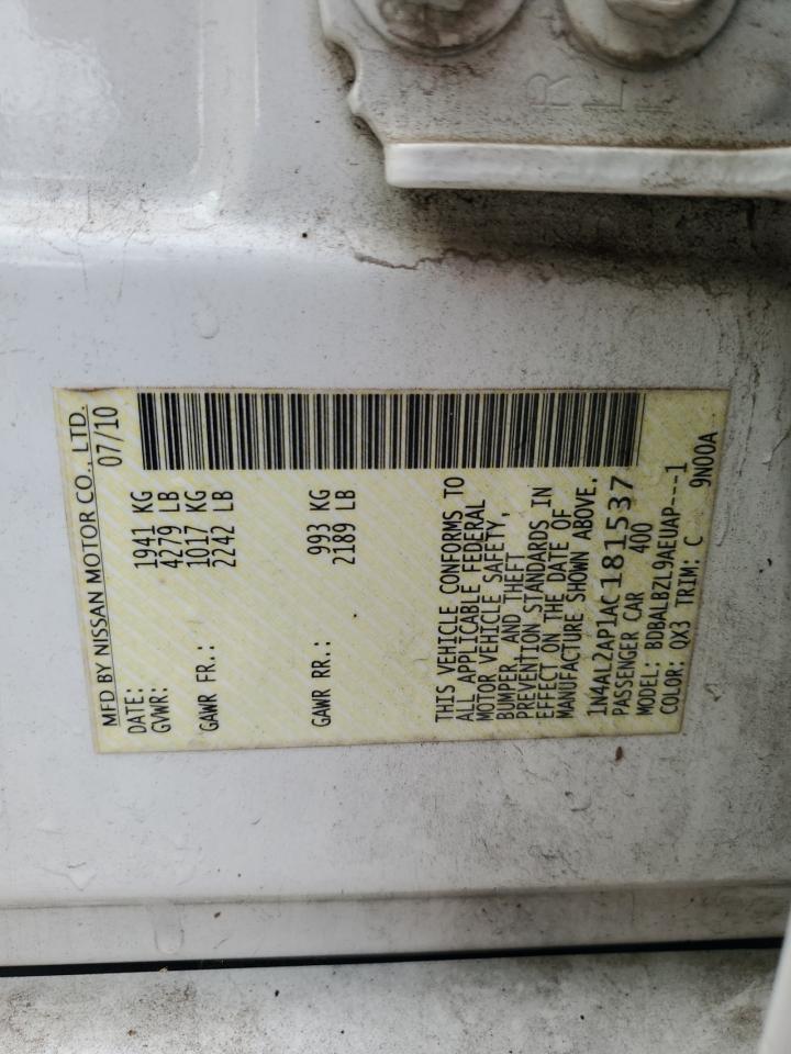 2010 NISSAN ALTIMA