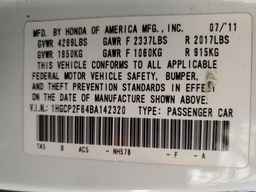 2011 HONDA ACCORD