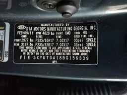 2011 KIA SORENTO