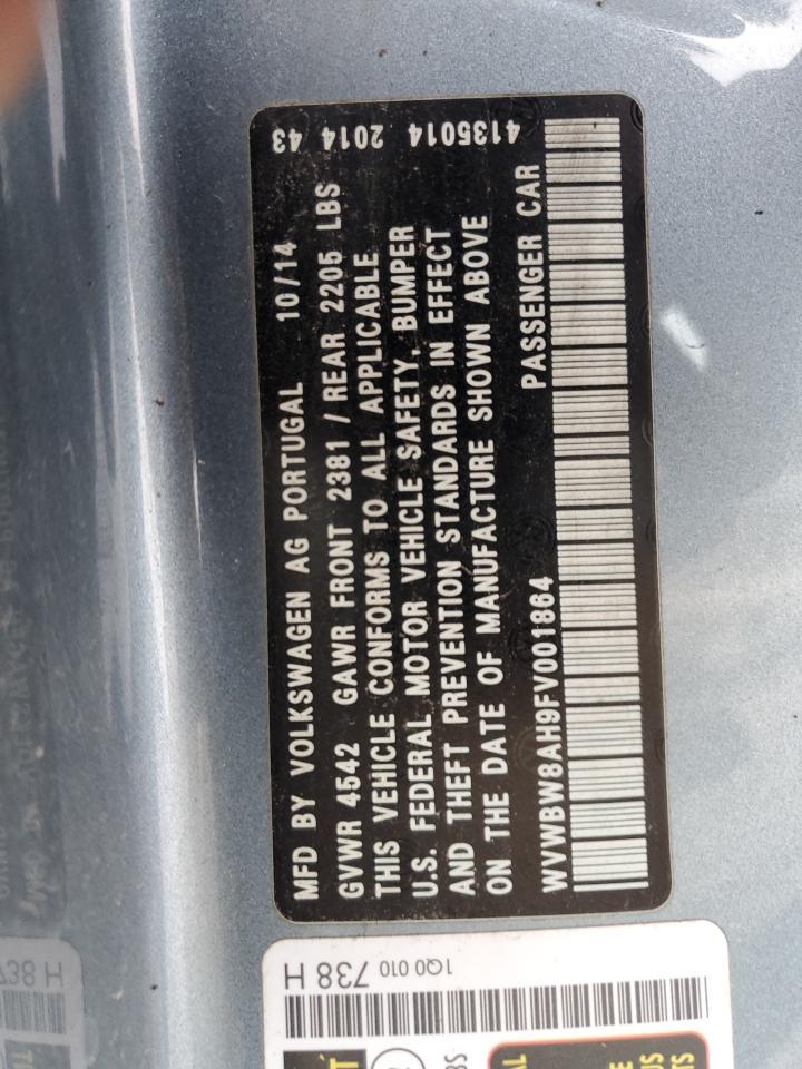 2015 VOLKSWAGEN EOS