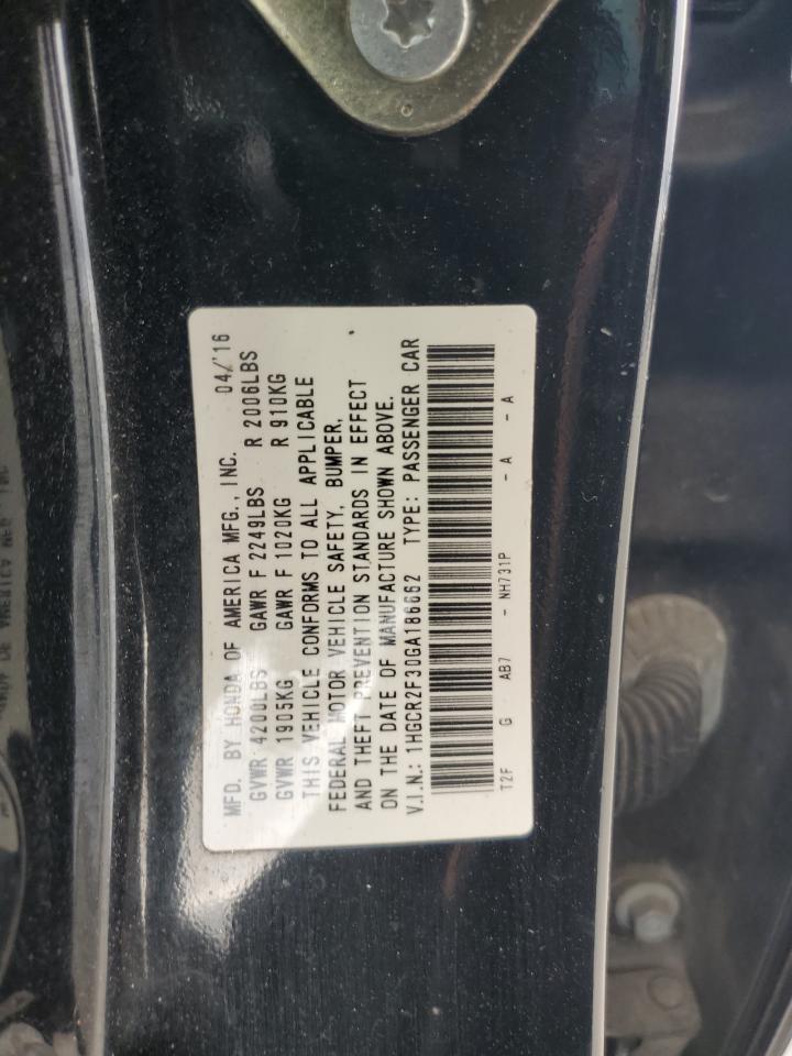 2016 HONDA ACCORD