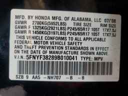 2009 HONDA PILOT