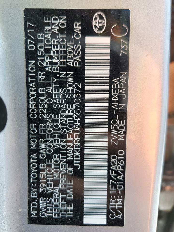 2017 TOYOTA PRIUS