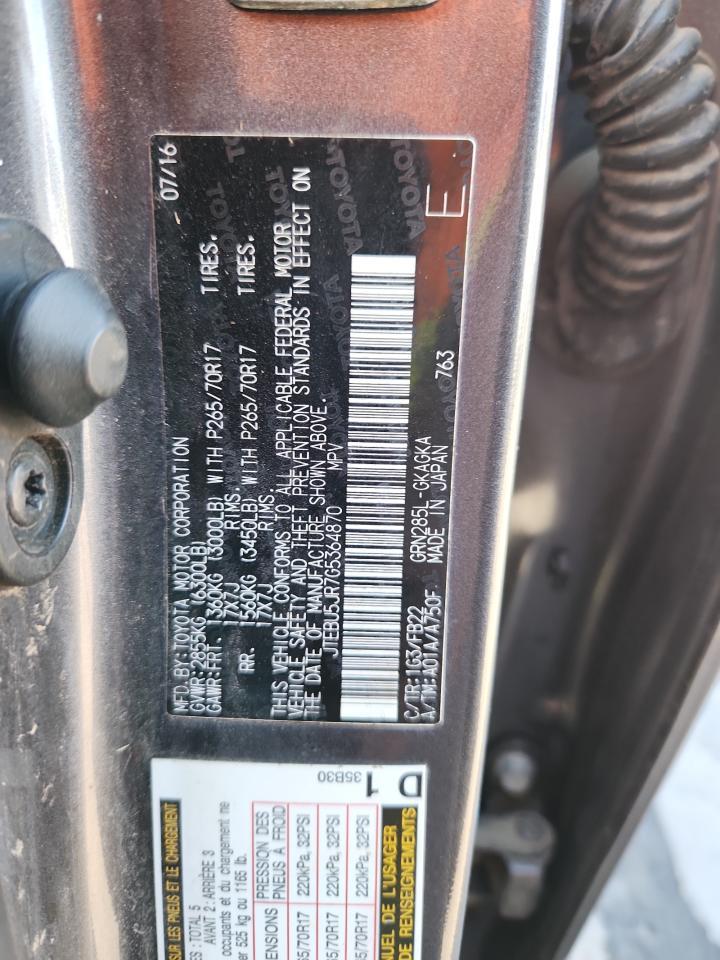 2016 TOYOTA 4Runner