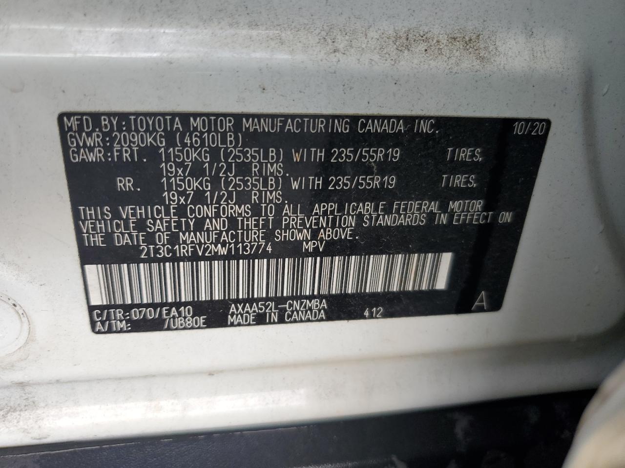 2021 TOYOTA RAV4