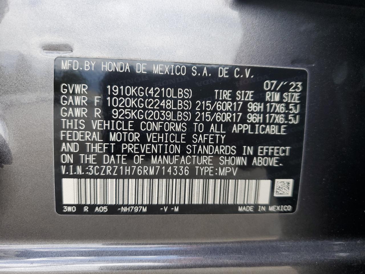 2024 HONDA HR-V