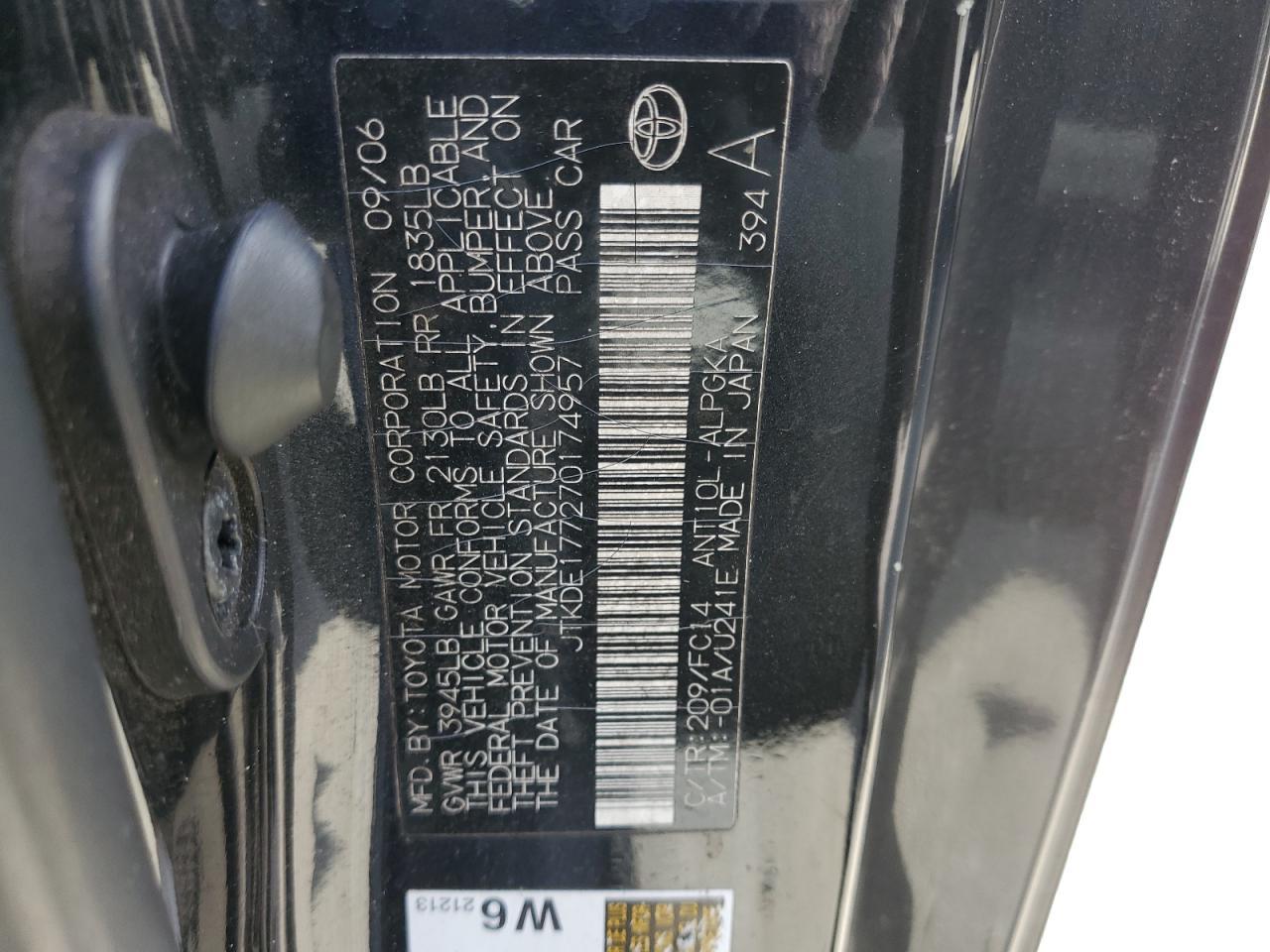 2007 TOYOTA SCION