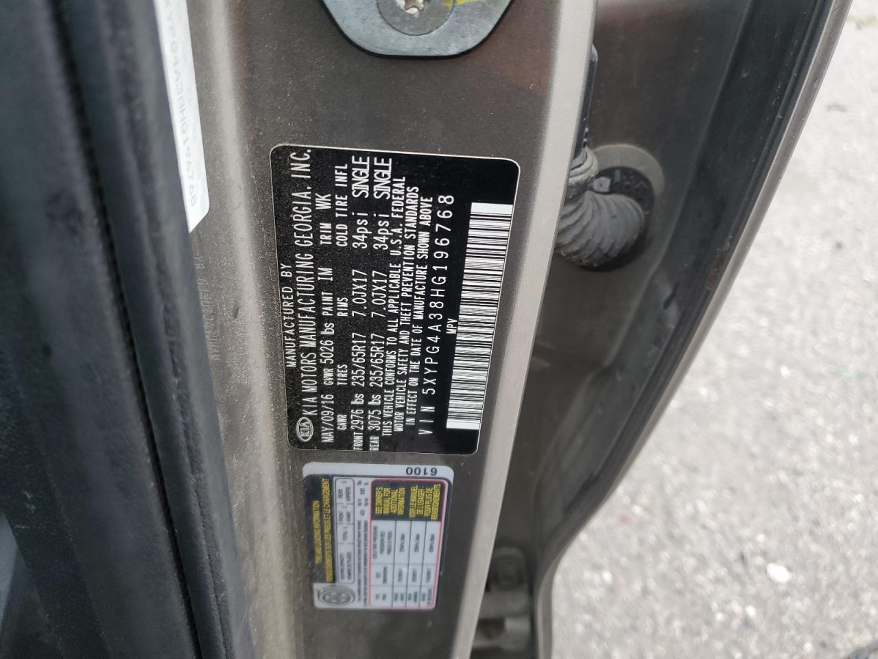 2017 KIA SORENTO