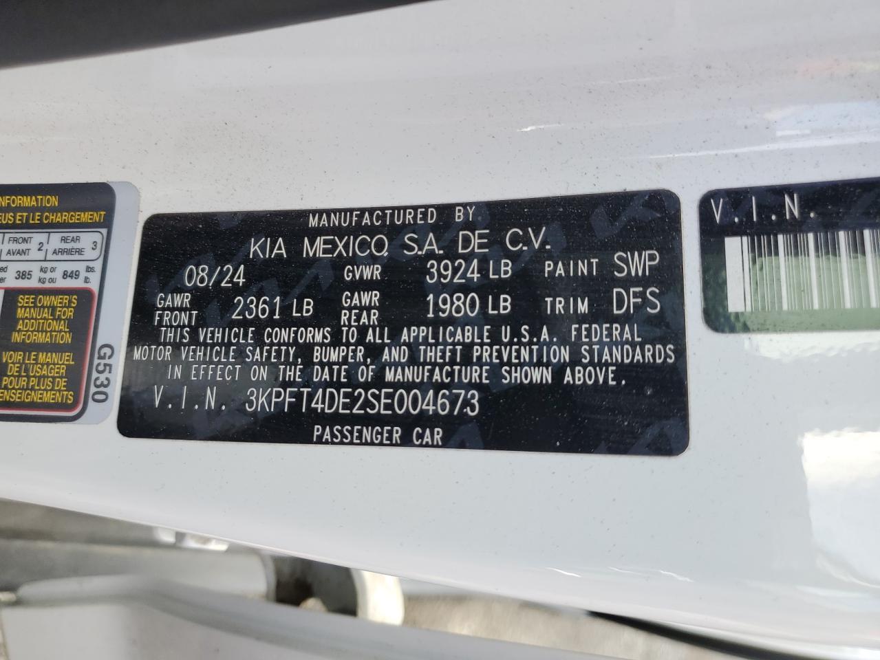 2025 KIA K4