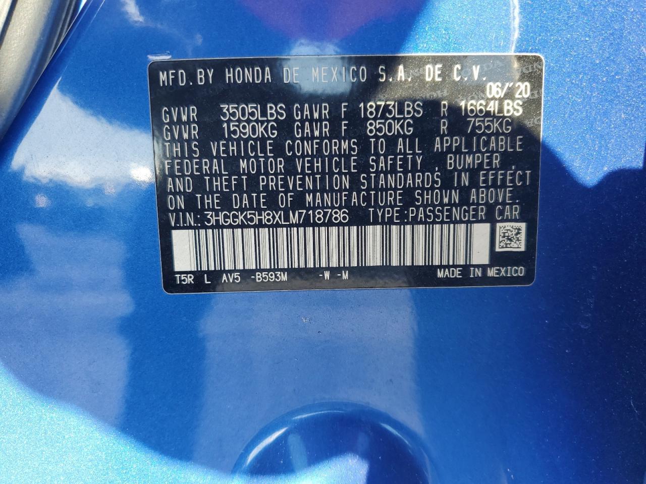 2020 HONDA FIT