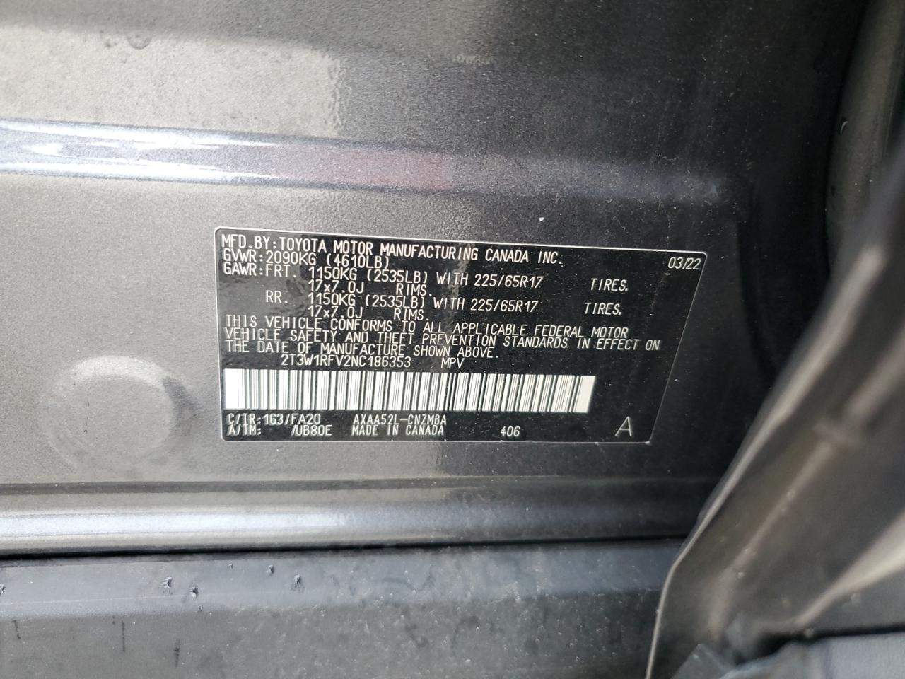 2022 TOYOTA RAV4