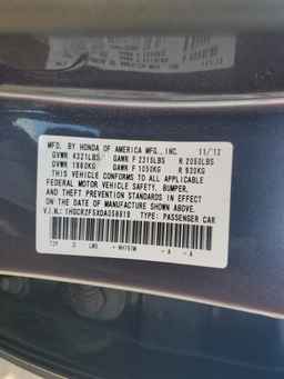 2013 HONDA ACCORD
