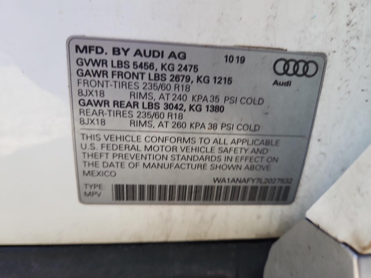 2020 AUDI Q5