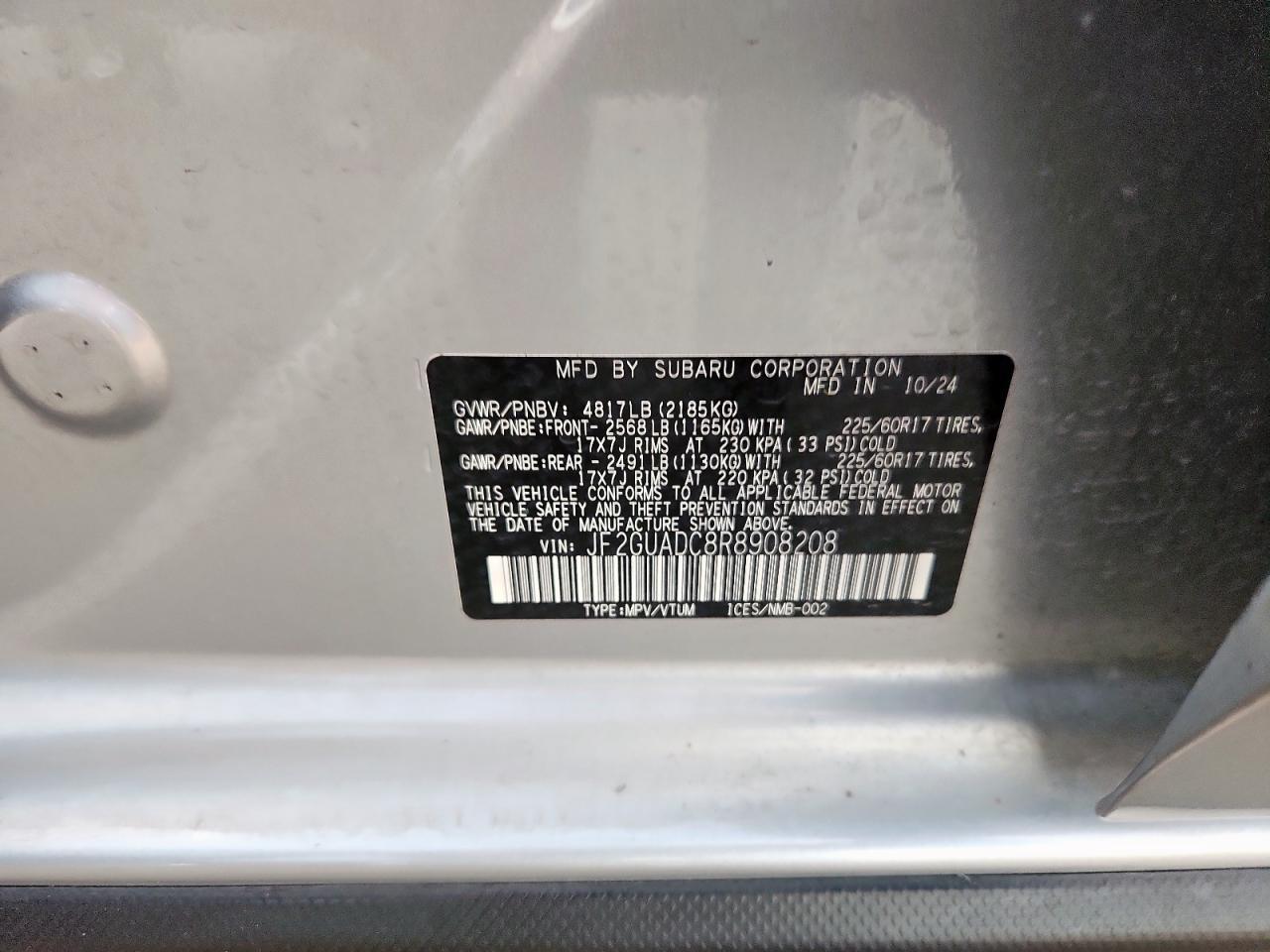 2024 SUBARU Crosstrek