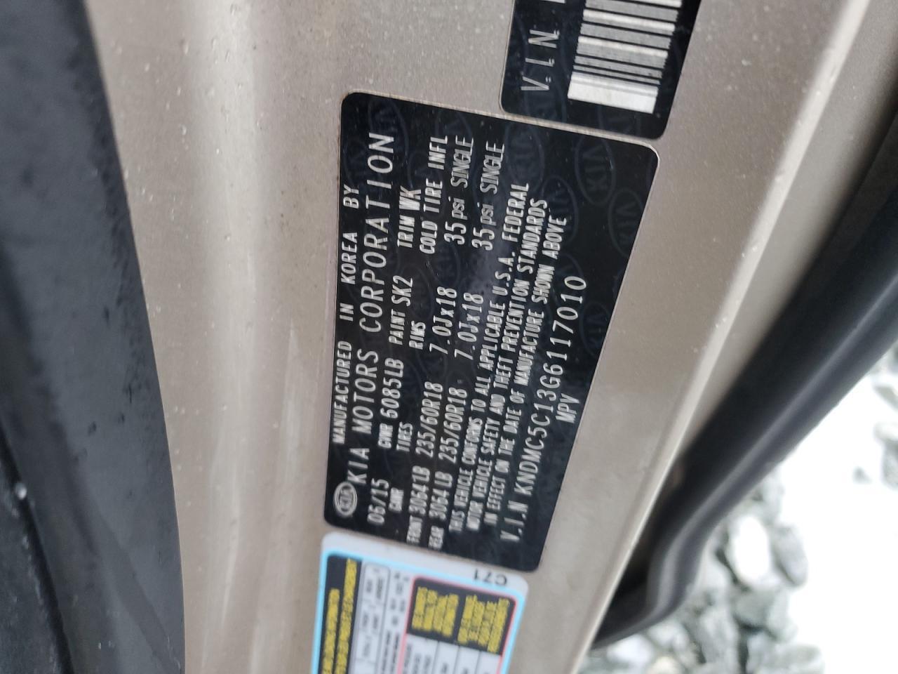 2016 KIA SEDONA