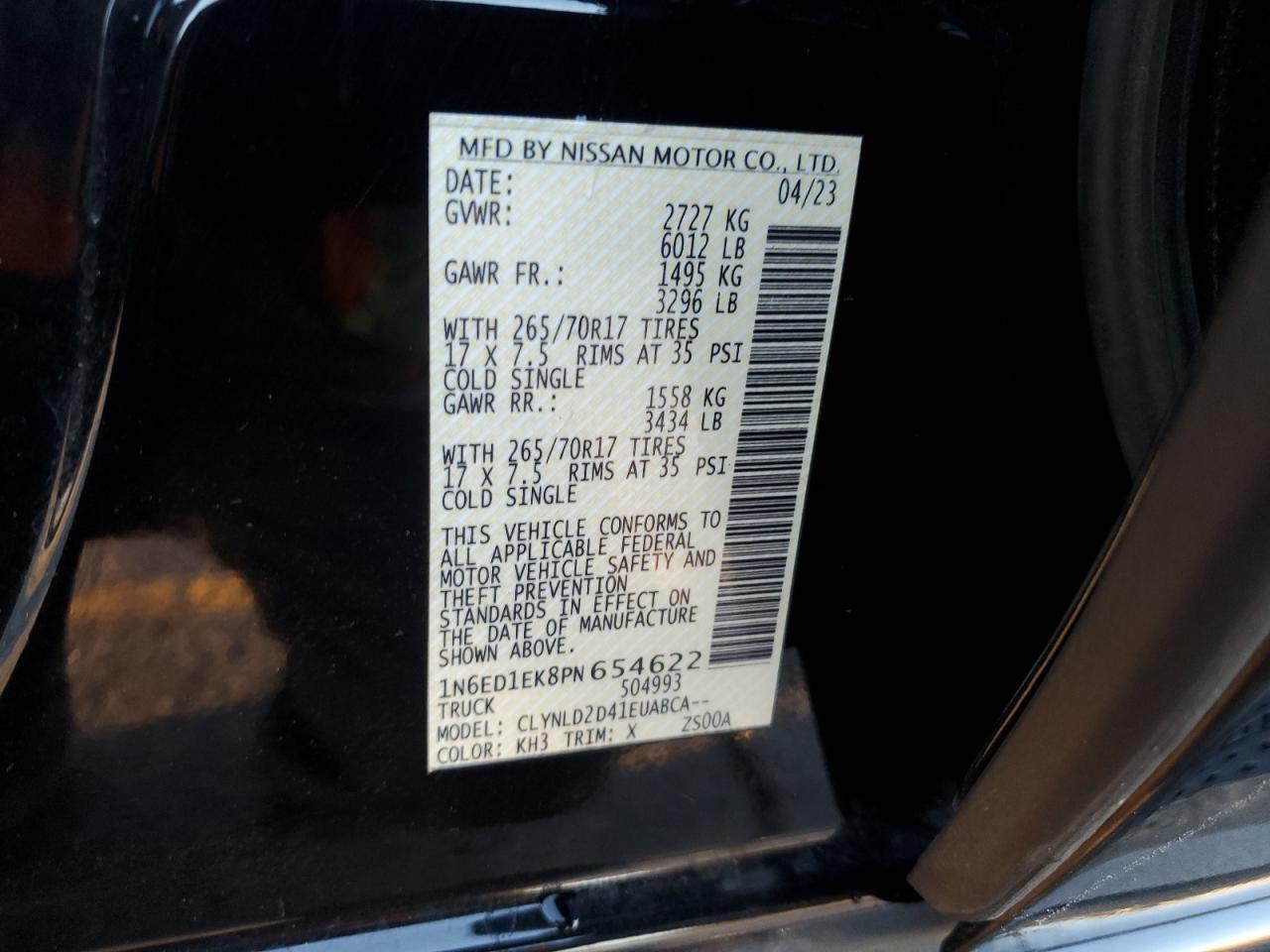 2023 NISSAN Frontier