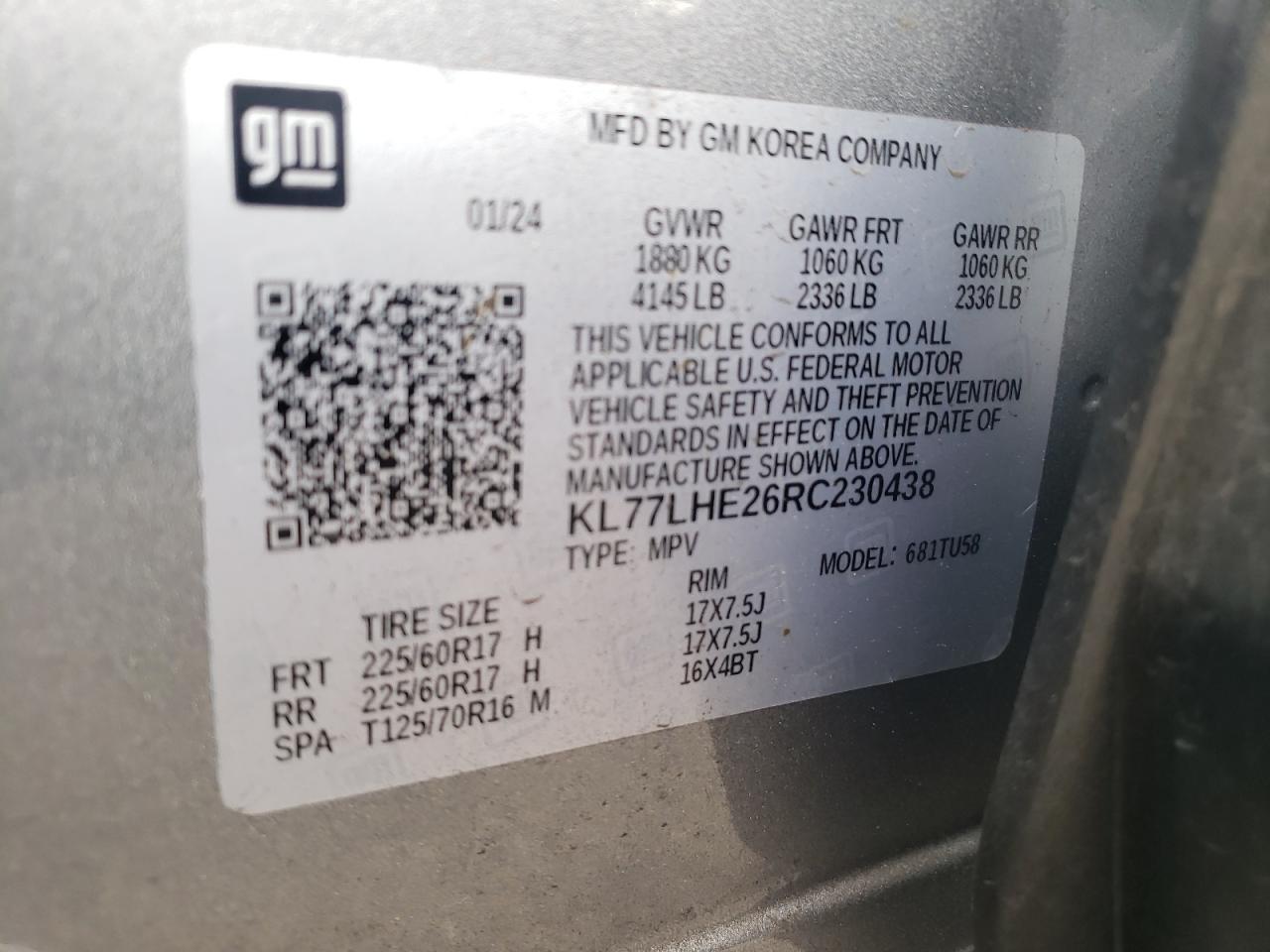 2024 CHEVROLET TRAX