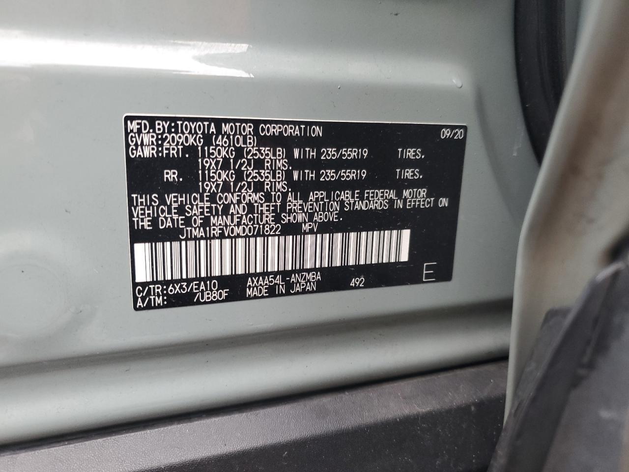 2021 TOYOTA RAV4