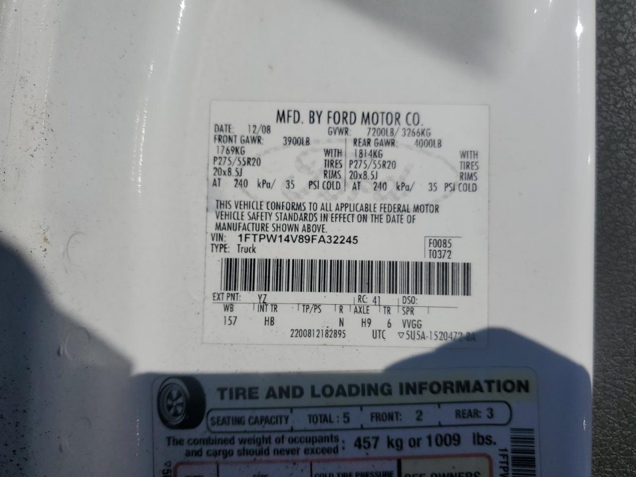 2009 FORD F-150