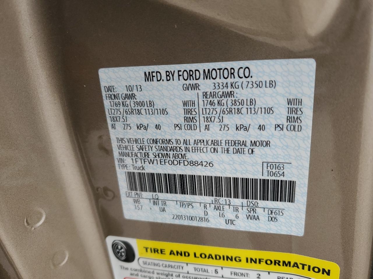 2013 FORD F-150