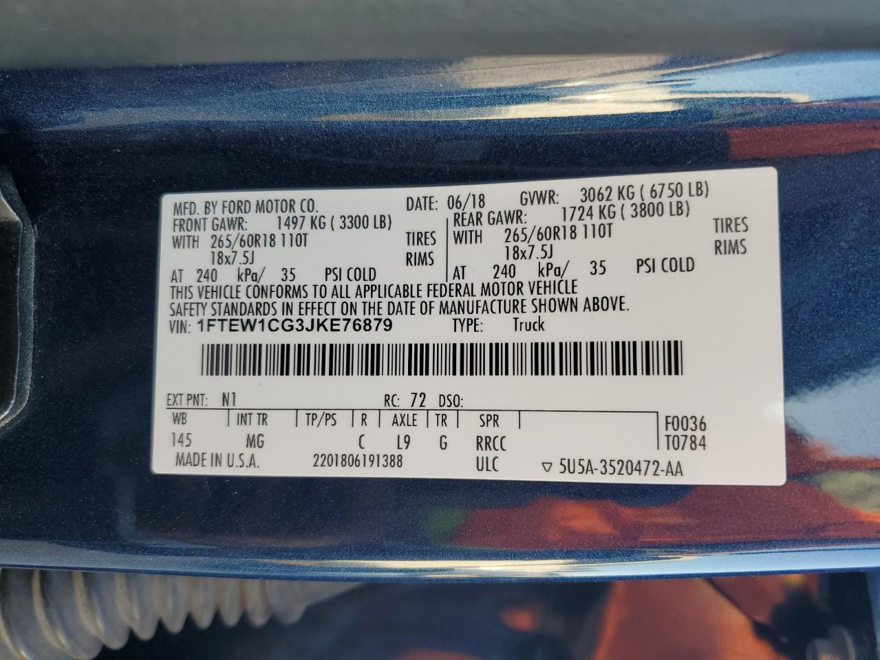 2018 FORD F-150