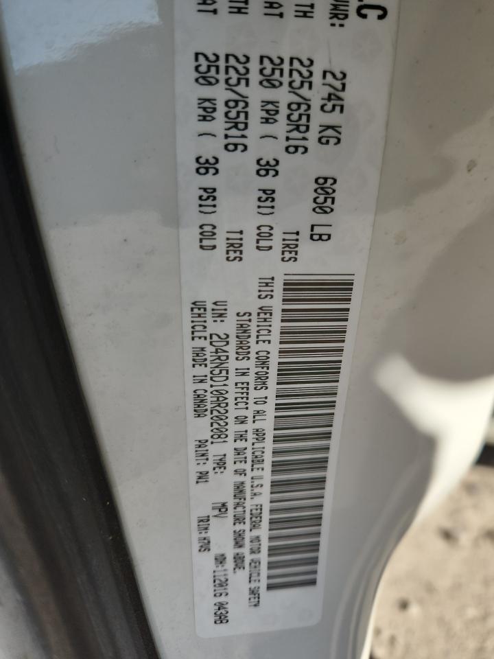 2010 DODGE GRAND CARAVAN