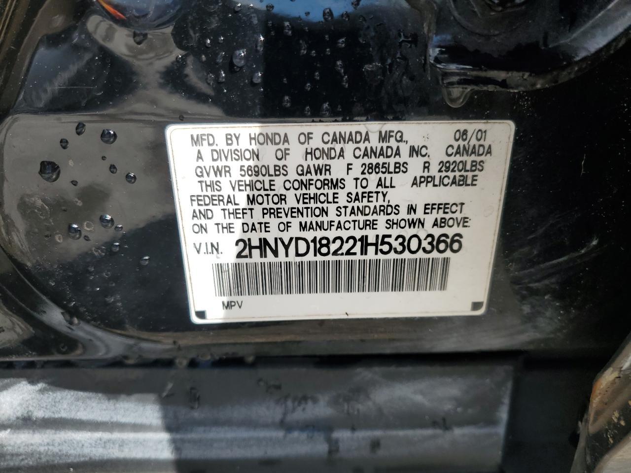 2001 ACURA MDX