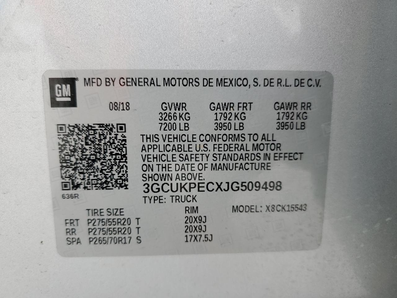 2018 CHEVROLET Silverado