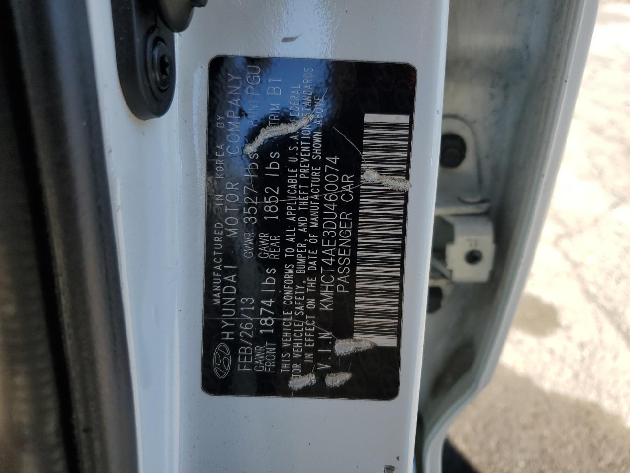 2013 HYUNDAI ACCENT