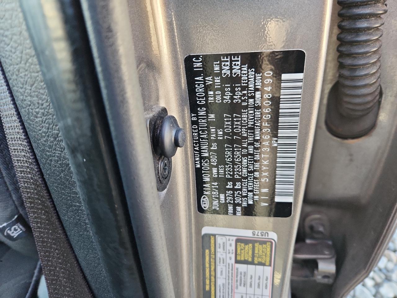 2015 KIA SORENTO
