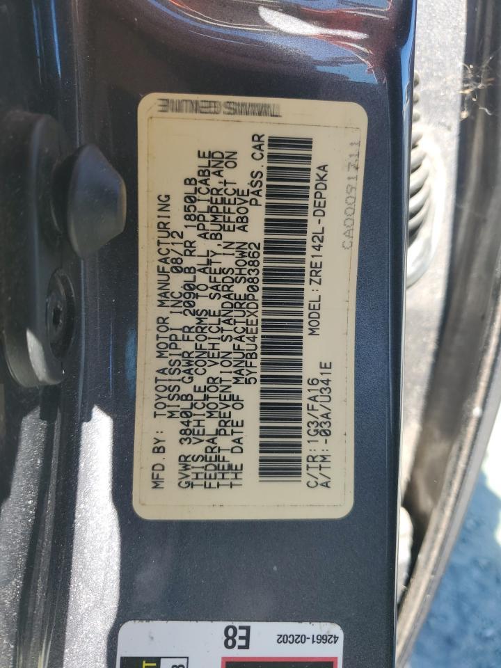 2013 TOYOTA COROLLA
