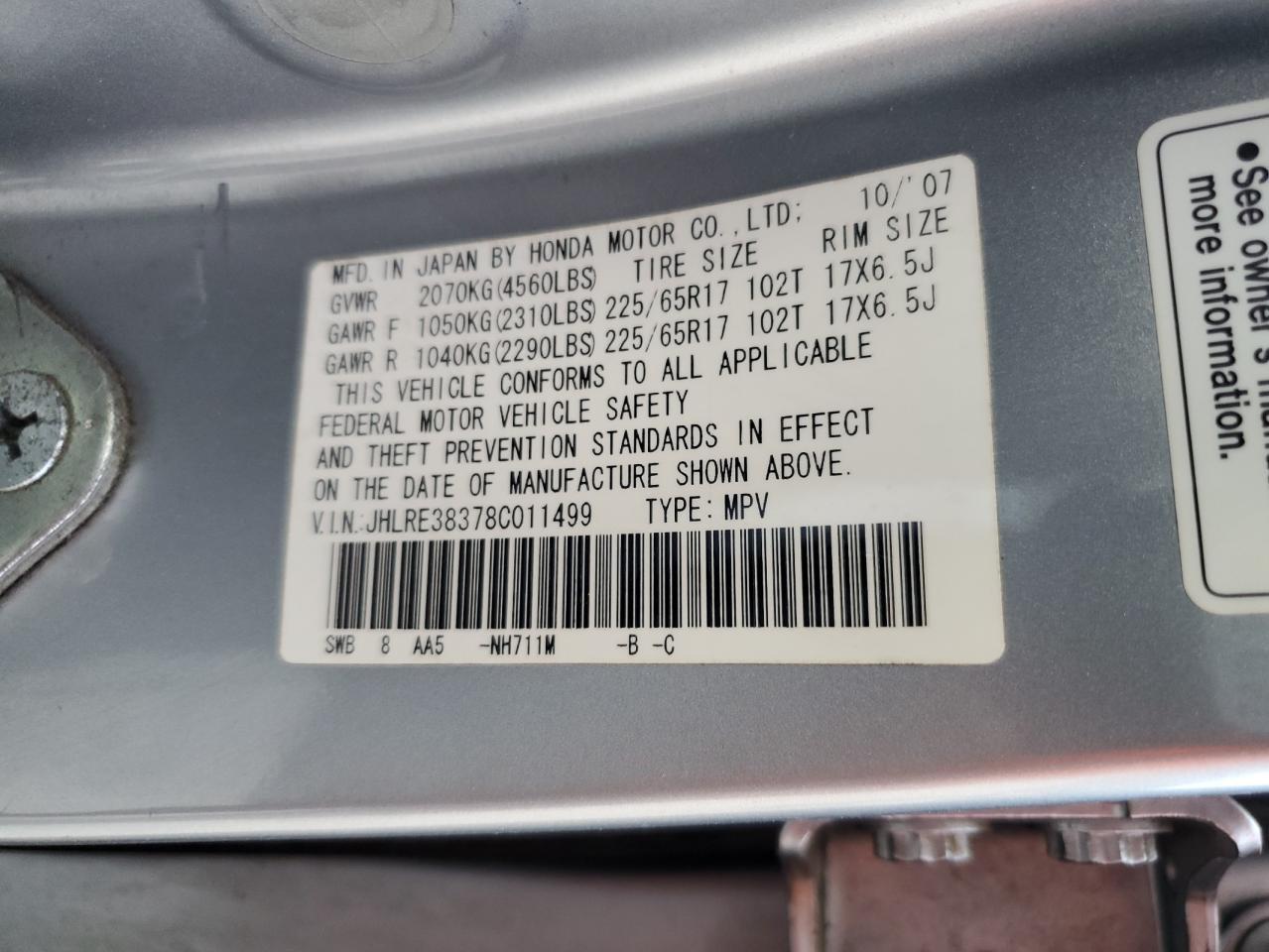 2008 HONDA CR-V