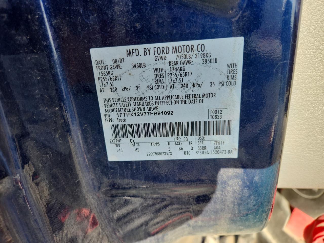 2007 FORD F-150